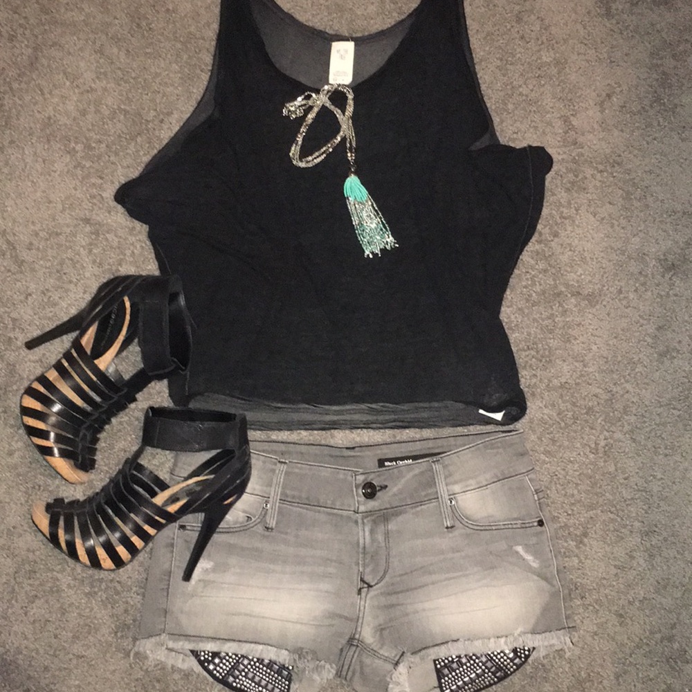 Free People Exposed Side Slouchy Top